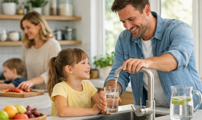 Umkehrosmoseanlage für Zuhause – sauberes Trinkwasser für Familien mit Kindern